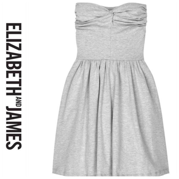 💕SALE💕Elizabeth & James Gray Jersey Cutout Dress - Picture 4 of 8
